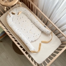 Protectie somn – Baby Nest vafe cu bulinute – mustar (2)